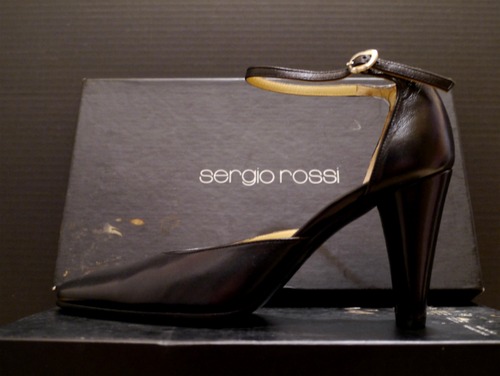 展示品★SergioRossi セルジオロッシ ストラップ パンプス★