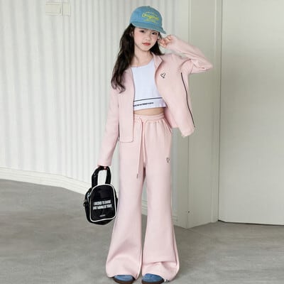 ❤︎お取り寄せ商品❤︎ [120-170] フレアパンツジャージセットアップ