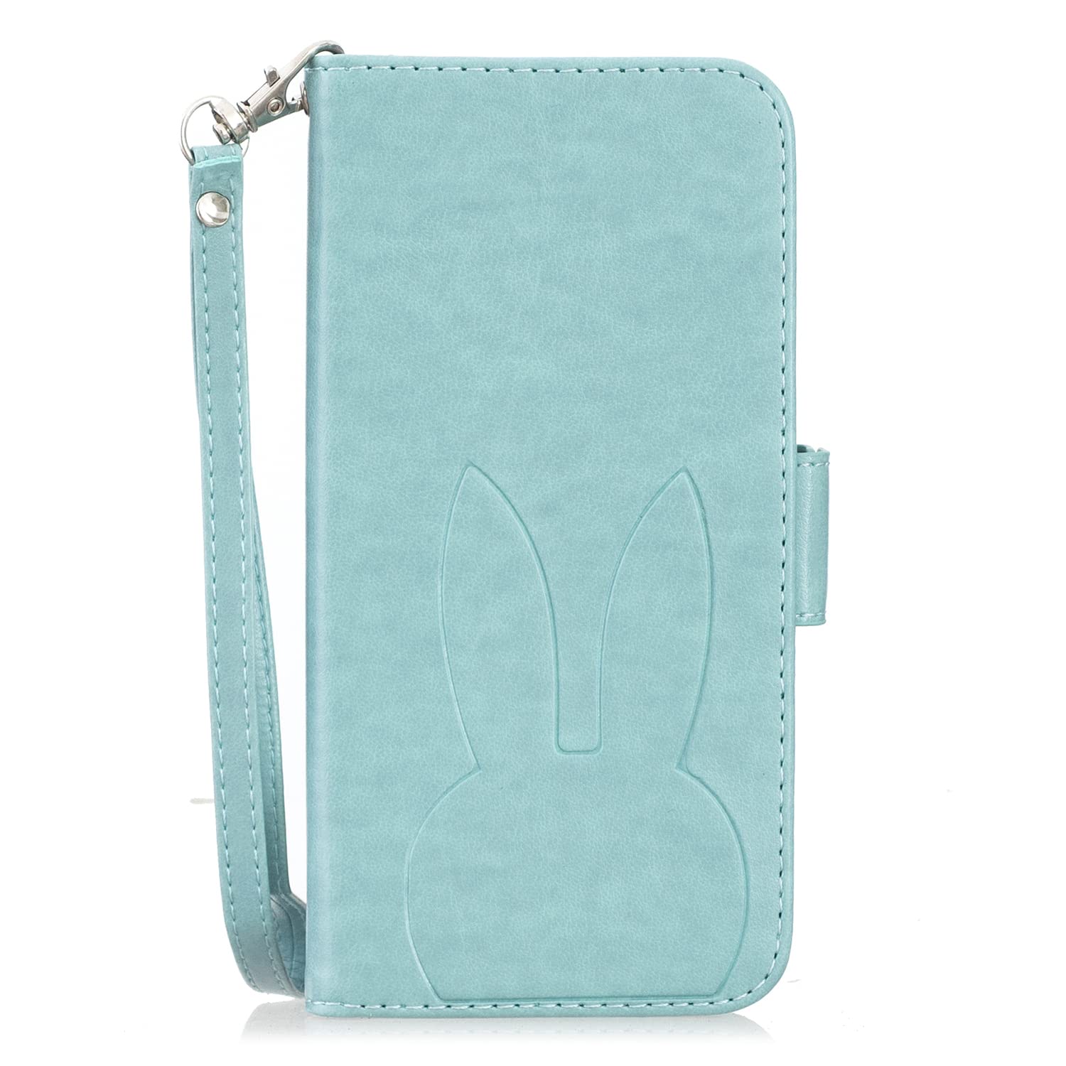case forKYV48 ケース 手帳型 かわいい スマホ 手帳型 おしゃれ 可愛い アンドロイドワン 手帳型ケースかわいい ストラップ付き 】 カード収納 スタンド機能付き マグネット開閉式 財布型 小銭収納 全面保護 滑り防止 耐衝撃 (GRATINA KYV48/Android One S6, B2-グリーン)