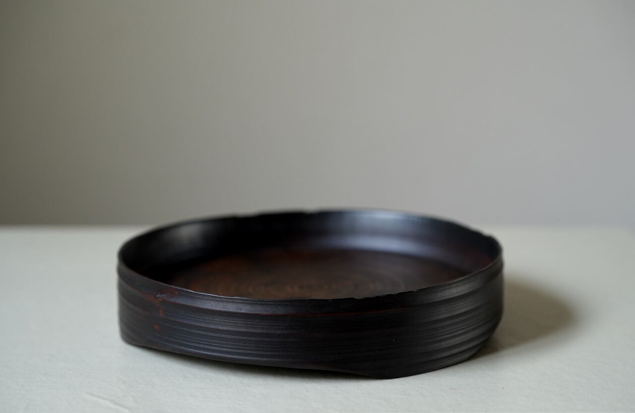 【阿源】漆・高台 【AYuan】 Lacquer Plate or Dish 阿源】漆・高台 【AYuan】 Lacquer Plate or Dish