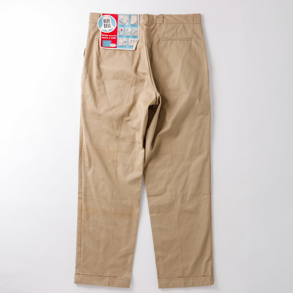 未使用】50s special vintage work chino pants trousers beige Made