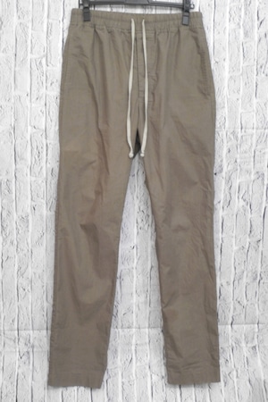 【名作】Rick Owens リックオウエンス 2022 S/S FOGACHINE期 ドローストリング コットン パンツ 46 DUST