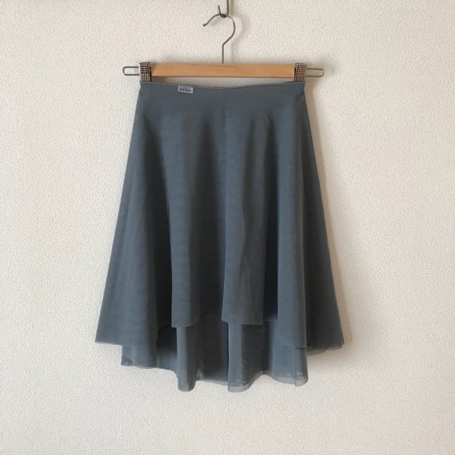 ◇Minimalist Ballet Skirt: ANTIQUE GRAY (ミニマリスト・プルオン