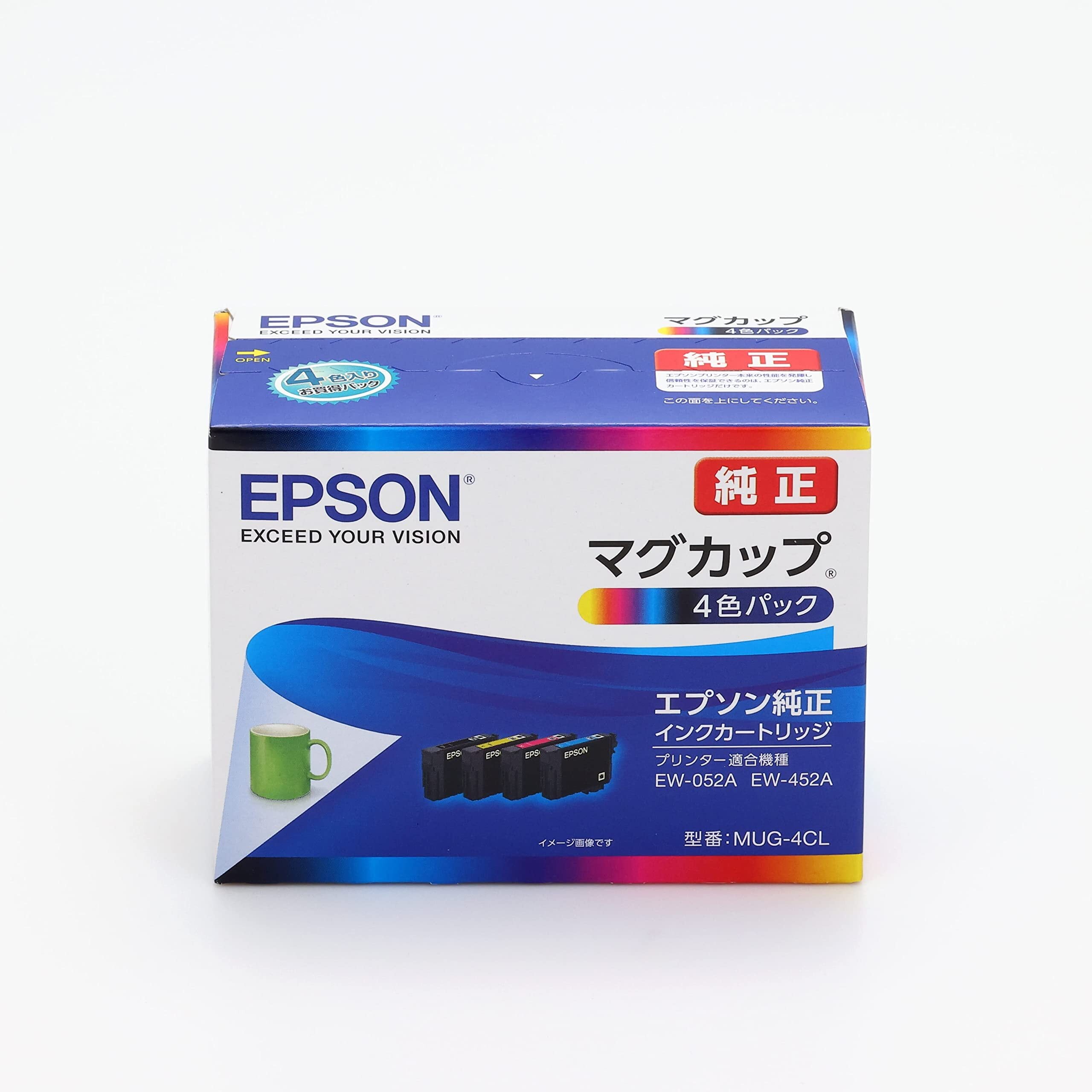 エプソン 純正 インクカートリッジ マグカップ MUG-4CL 4色パック