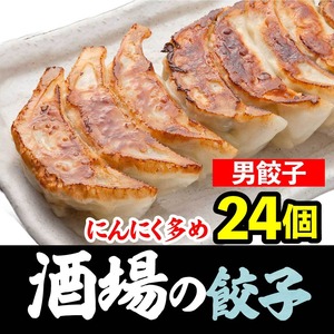 餃子研究所　静岡　にんにく多め「男餃子」24個（12個×２パック）【お取り寄せ餃子】