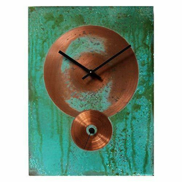 インテリア　メタルクロック Copper Rectangle Rustic Large Wall Clock 14-inch -