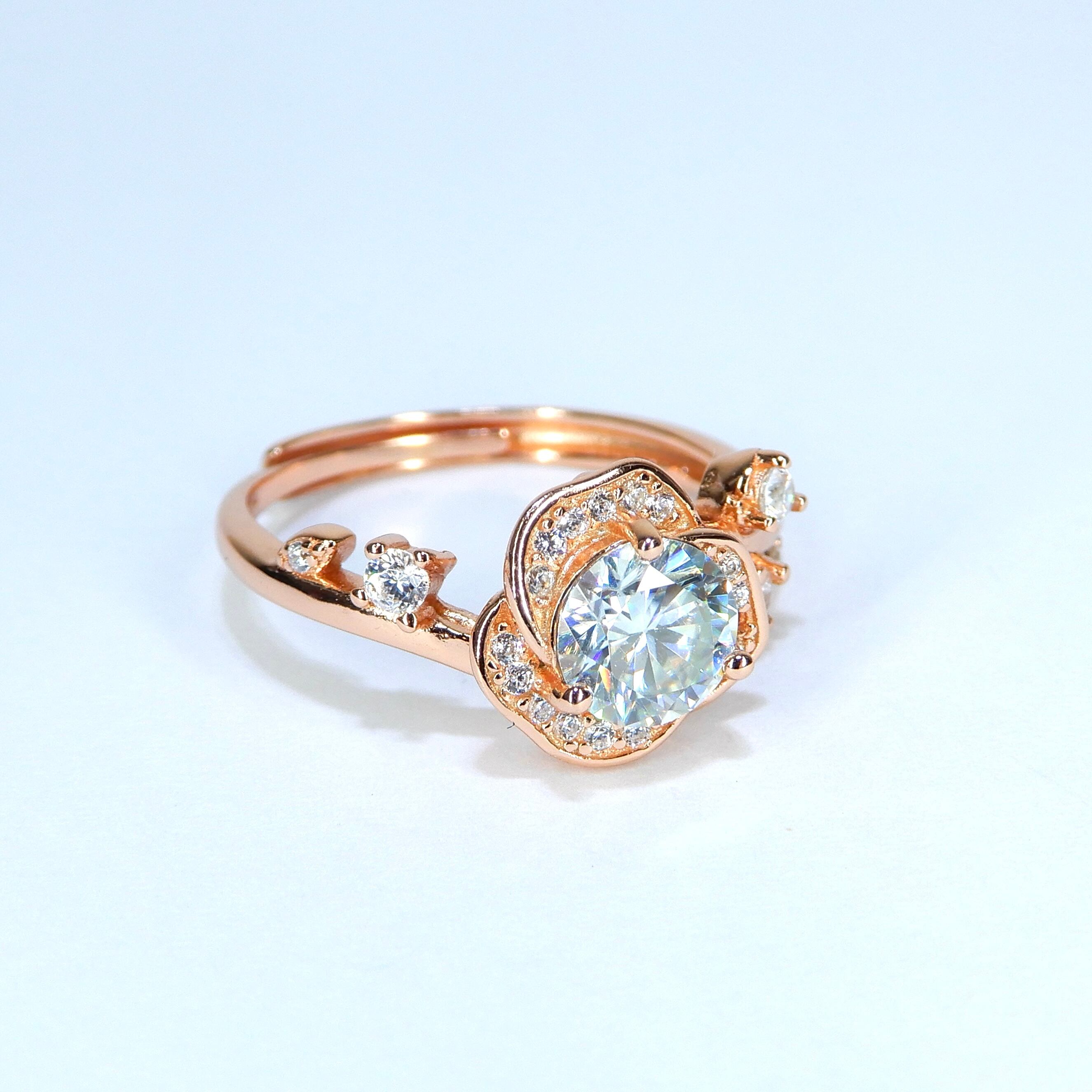 Rose Ring♦︎モアサナイト♦︎PGカラー《0006》