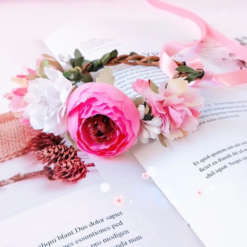 ネコさん用花冠アクセサリー