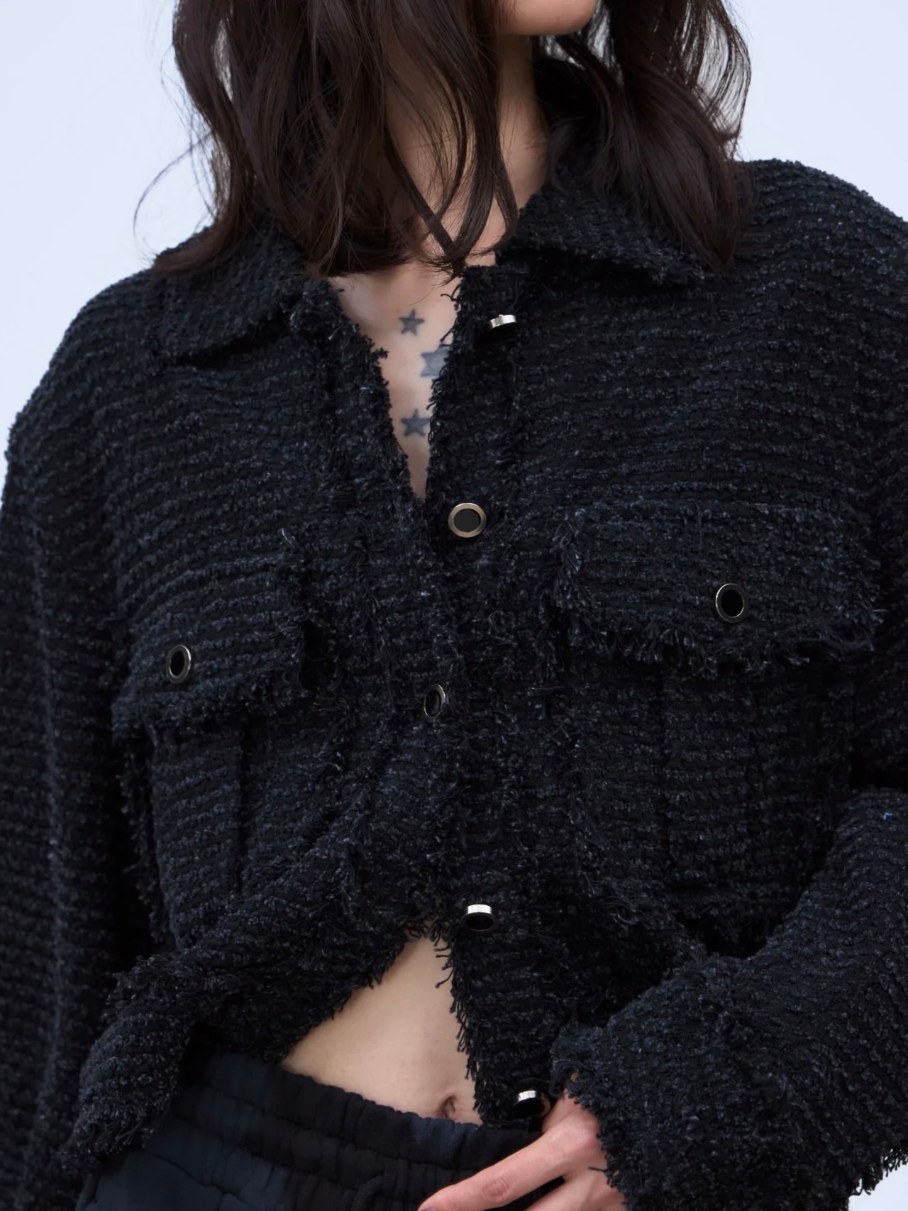 【26AW】THINGS THAT MATTER シングスザットマター / トップス / PUNCHING DENIM TWEEDY JACKET 0586TM0649P - 6