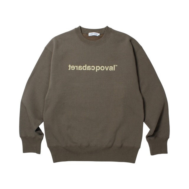 【Cabaret Poval】Original Logo Crewneck (Olive Drab)〈国内送料無料〉