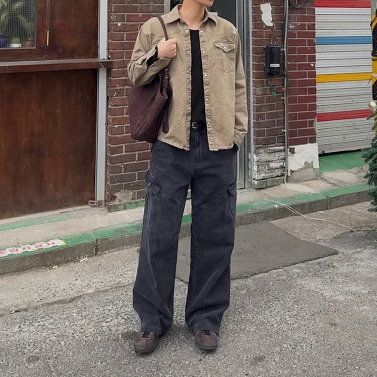 ダメージ加工ワークデニム　1298