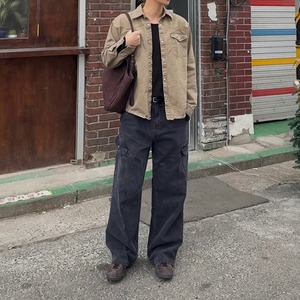 ダメージ加工ワークデニム　1298