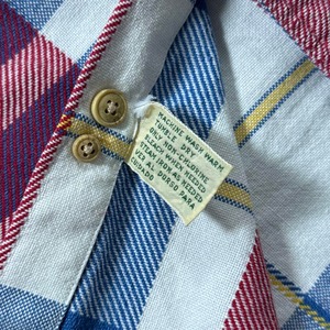 ST.JOHN’S BAY 90s S/S Madras plaid shirt 古着