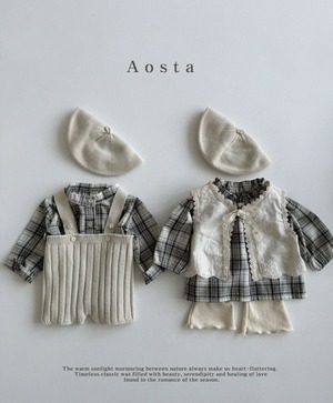 リップニットサスペンダー【Aosta】【2024ss】