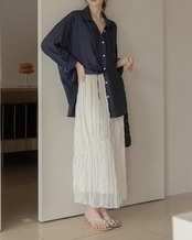 Natural drape Shirt　N1204