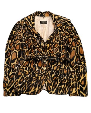 giraffe fake fur jacket from Germany