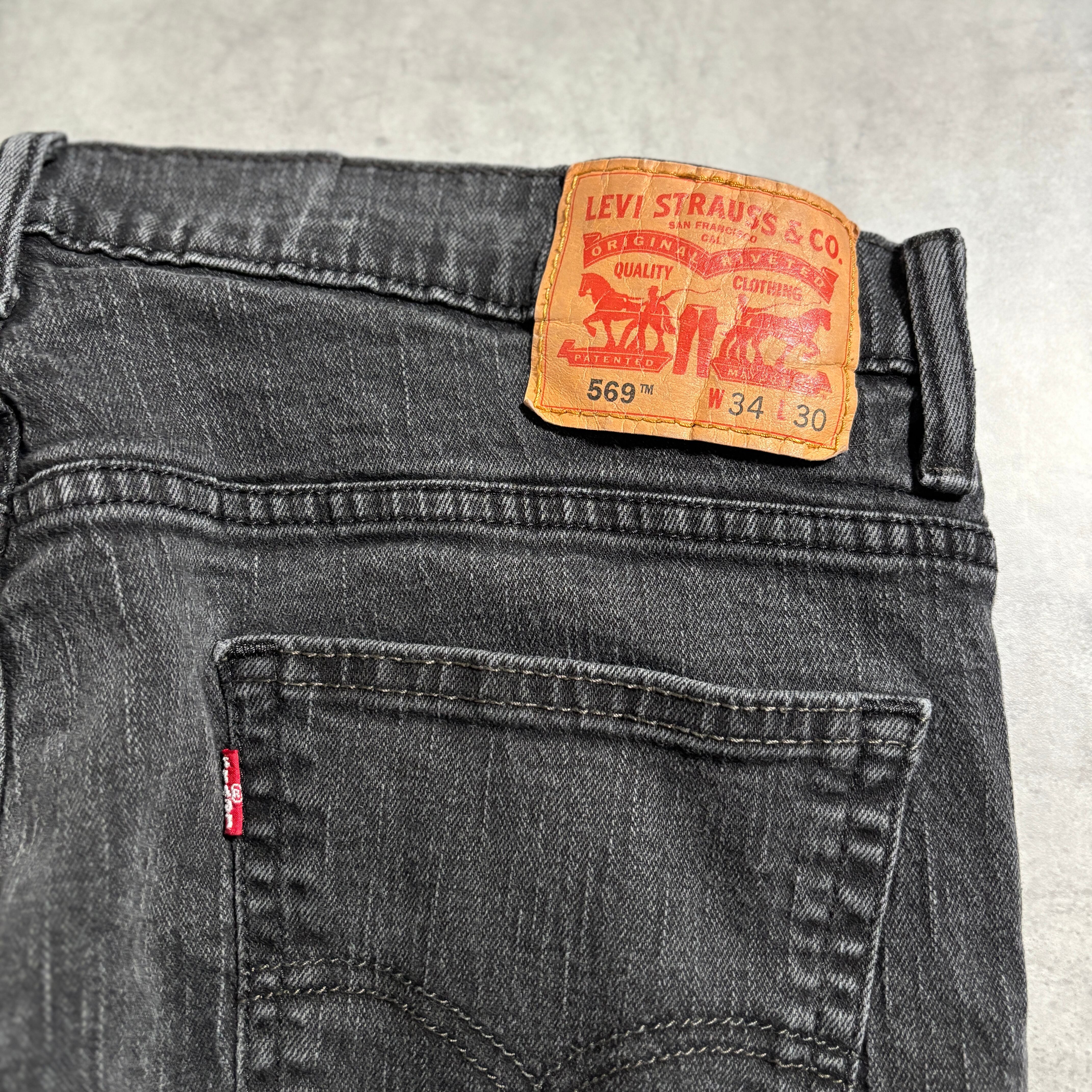 00s〜 Levi's 569 black denim pants w34 | 1921_clothing_