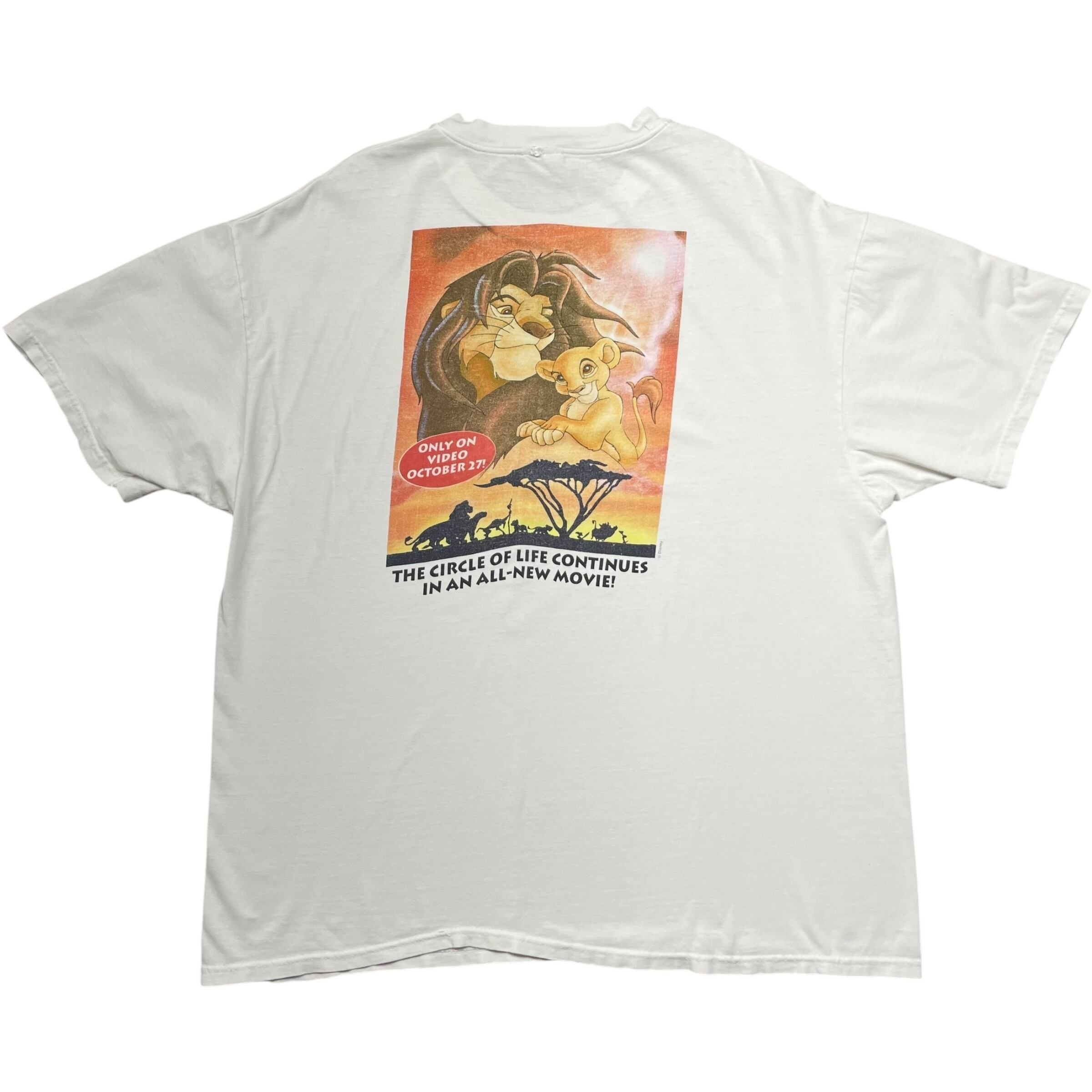 《XL》 Disney ディズニー Tシャツ ライオンキング プリント ホワイト no.8188