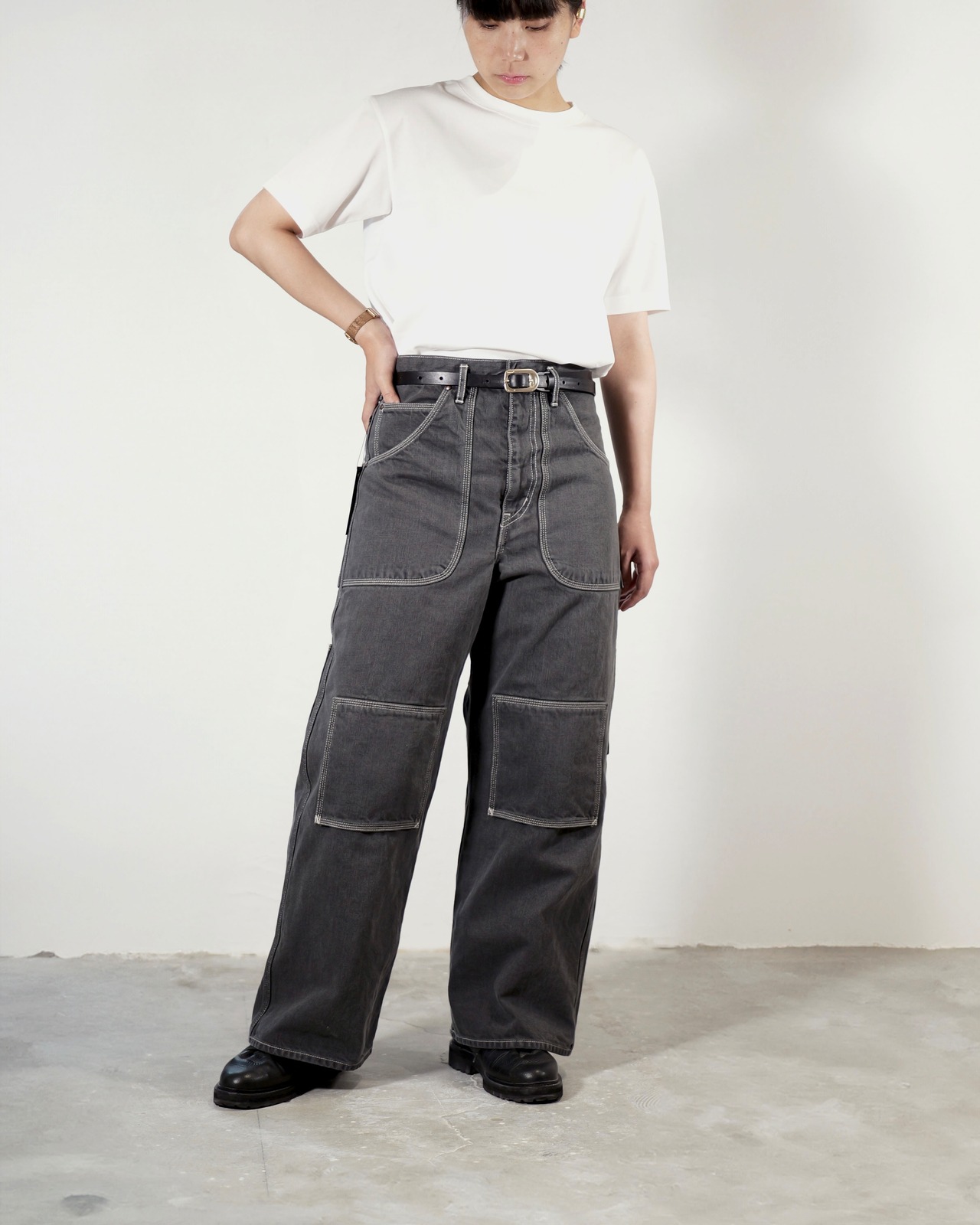METHO  - 6Pockets Denim Pants / black