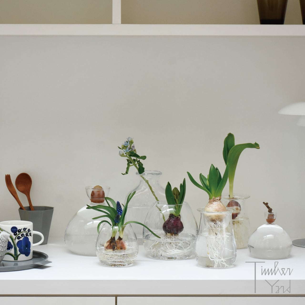 在庫限り】AVOCADO VASE / クリア / Ø150×H150mm / ILEX STUDIO（アイ
