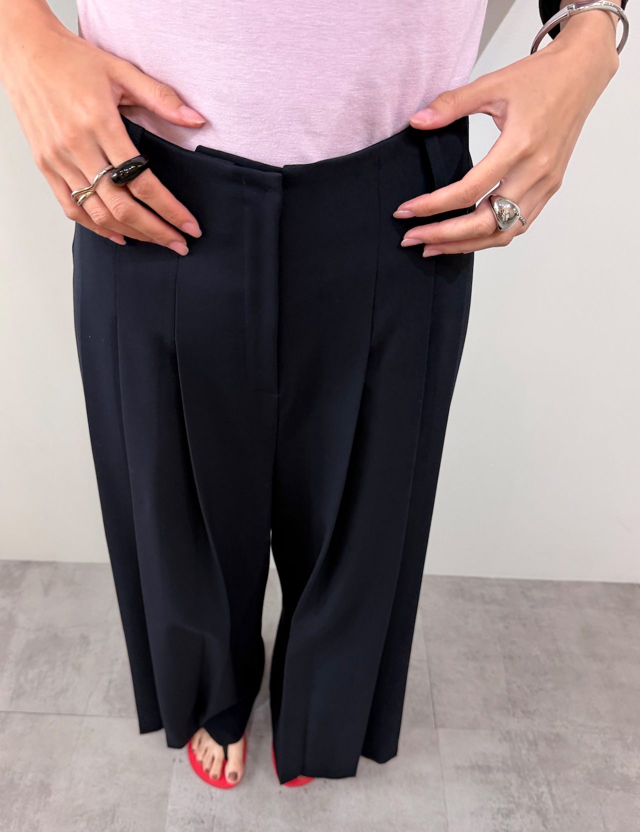 【新作5%OFF・3日間】High TR Slacks_2colors