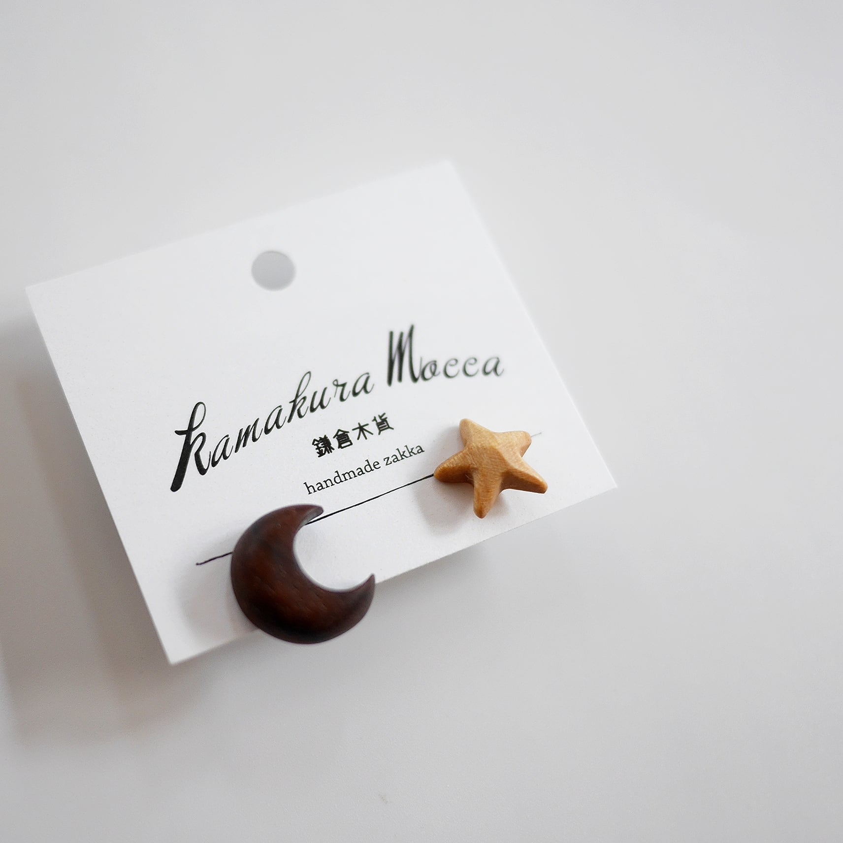 月と星の ピアス or イヤリング(ポストタイプ)