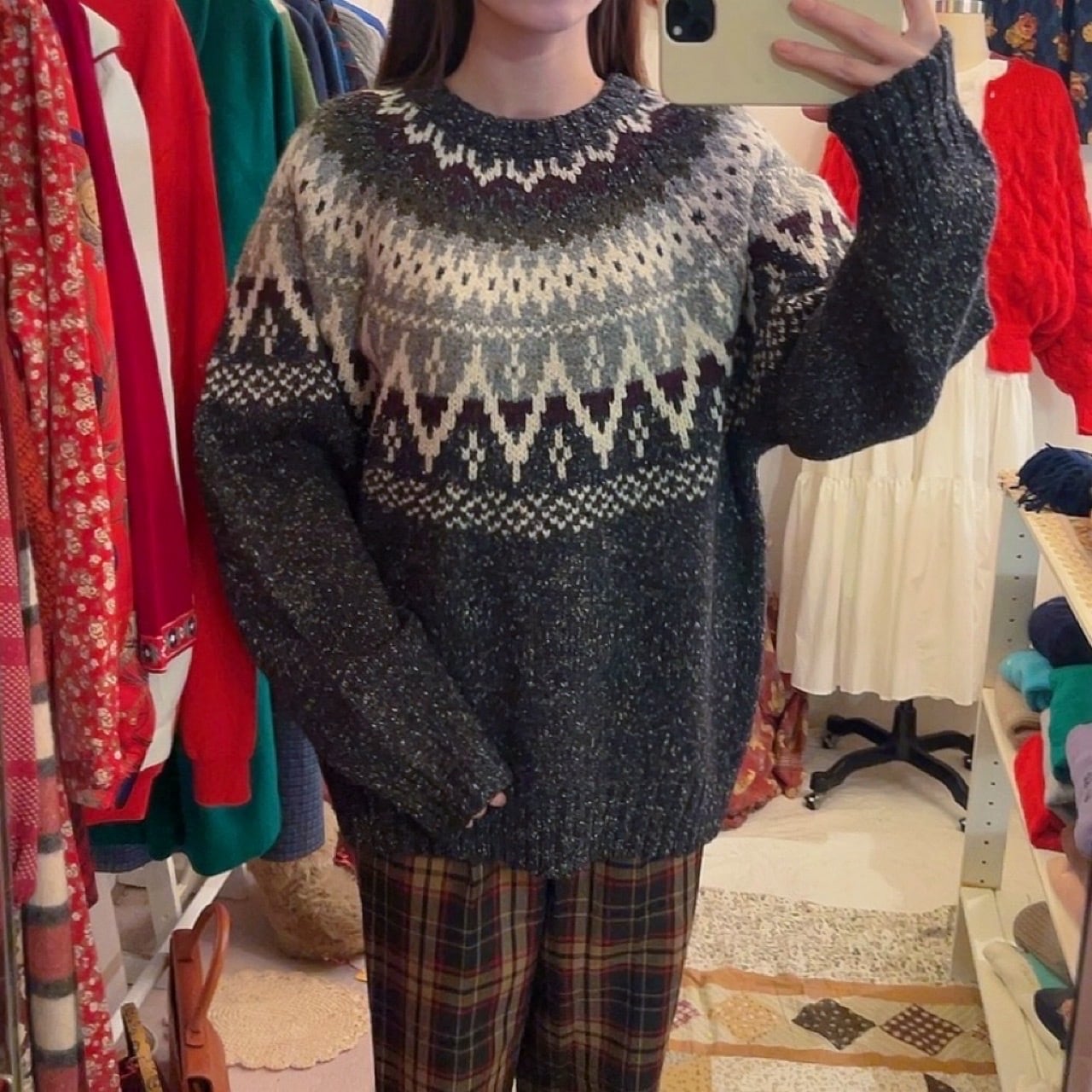 heather gray centripetal knit sweater