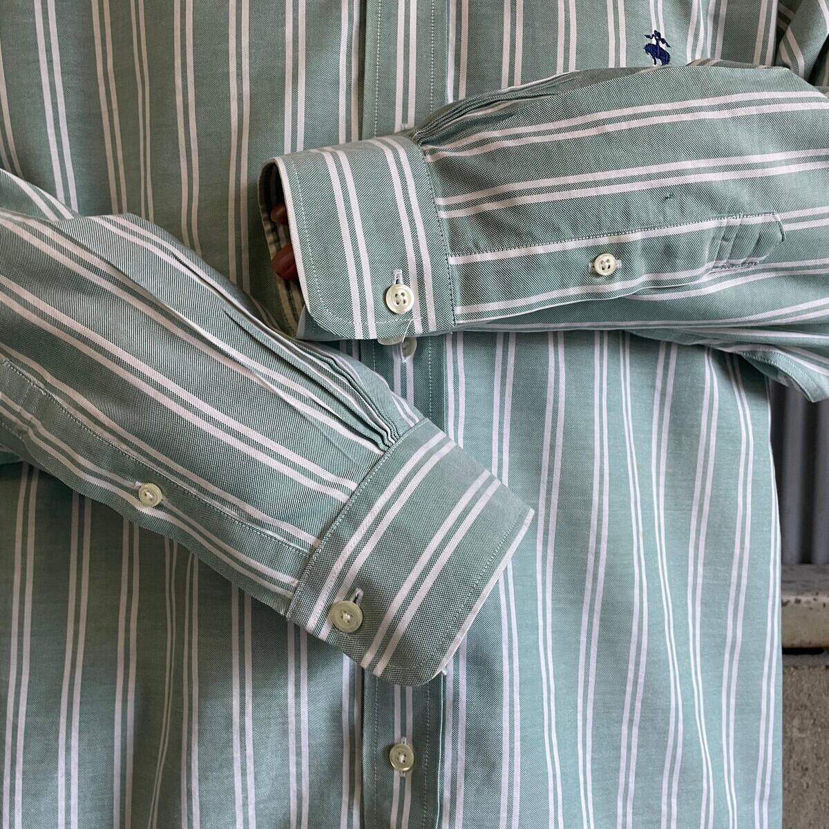 90年代 Brooks Brothers ブルックスブラザーズ ストライプ ボタン