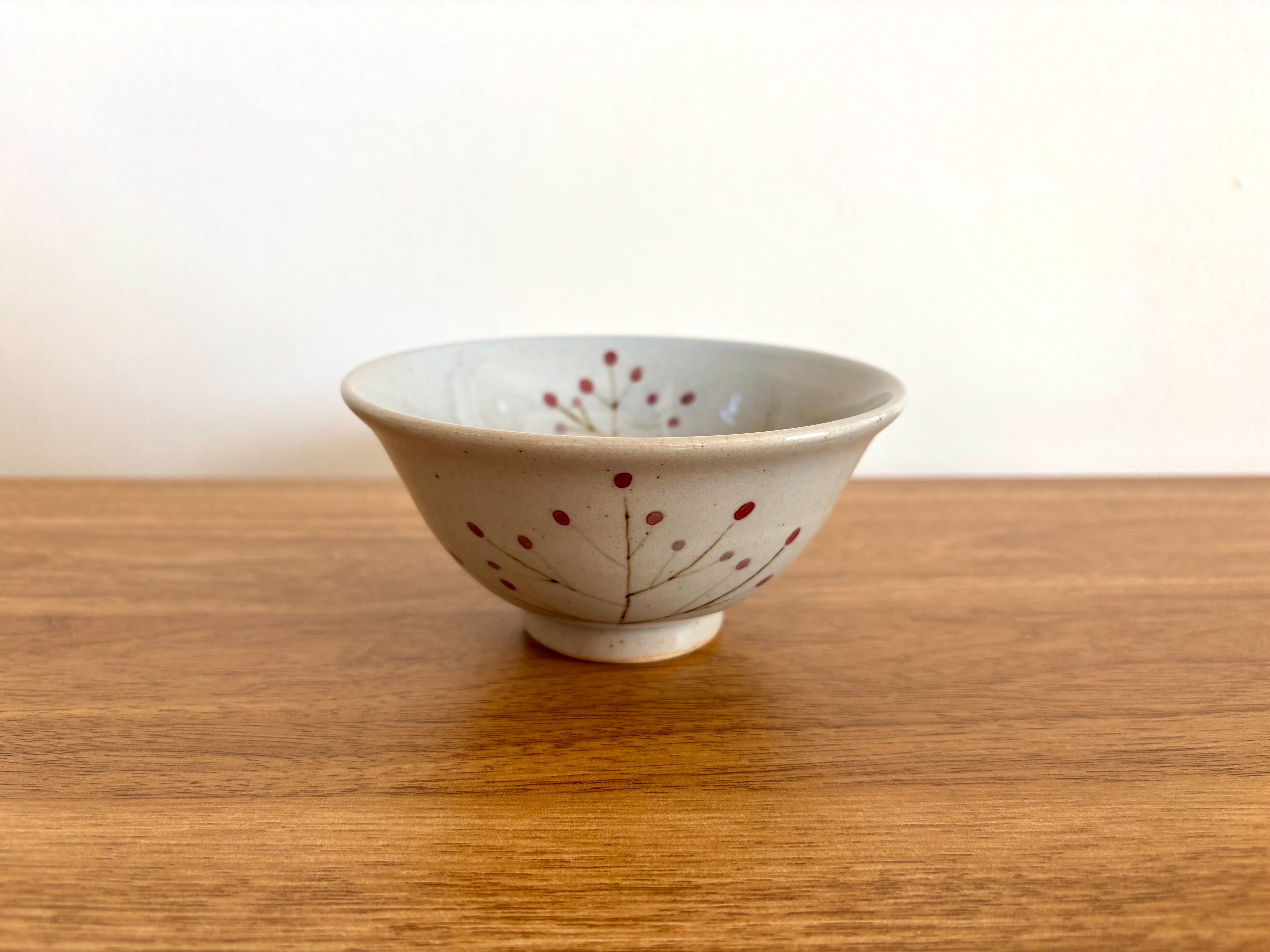 釉裏紅唐津 ごはん茶碗 ワレモコウ | 春窯