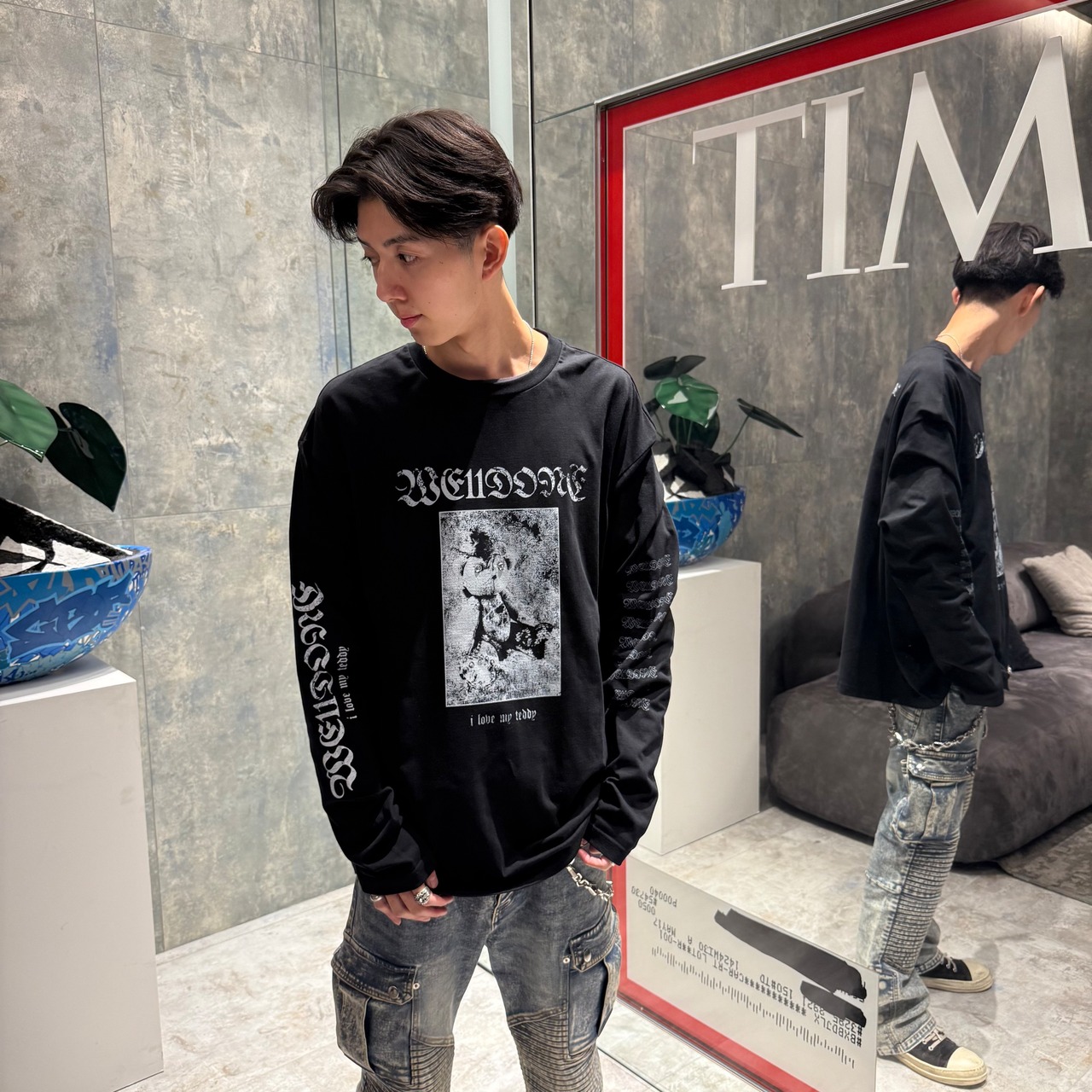 【WE11DONE】TEDDY LONG SLEEVED T-SHIRT - 12
