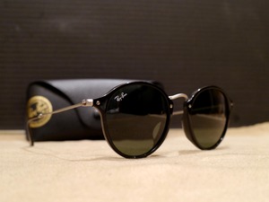 美品◆Ray-Ban レイバン ROUND FLECK ラウンドフレック サングラス RB2447-F◆ メガネ 眼鏡 めがね