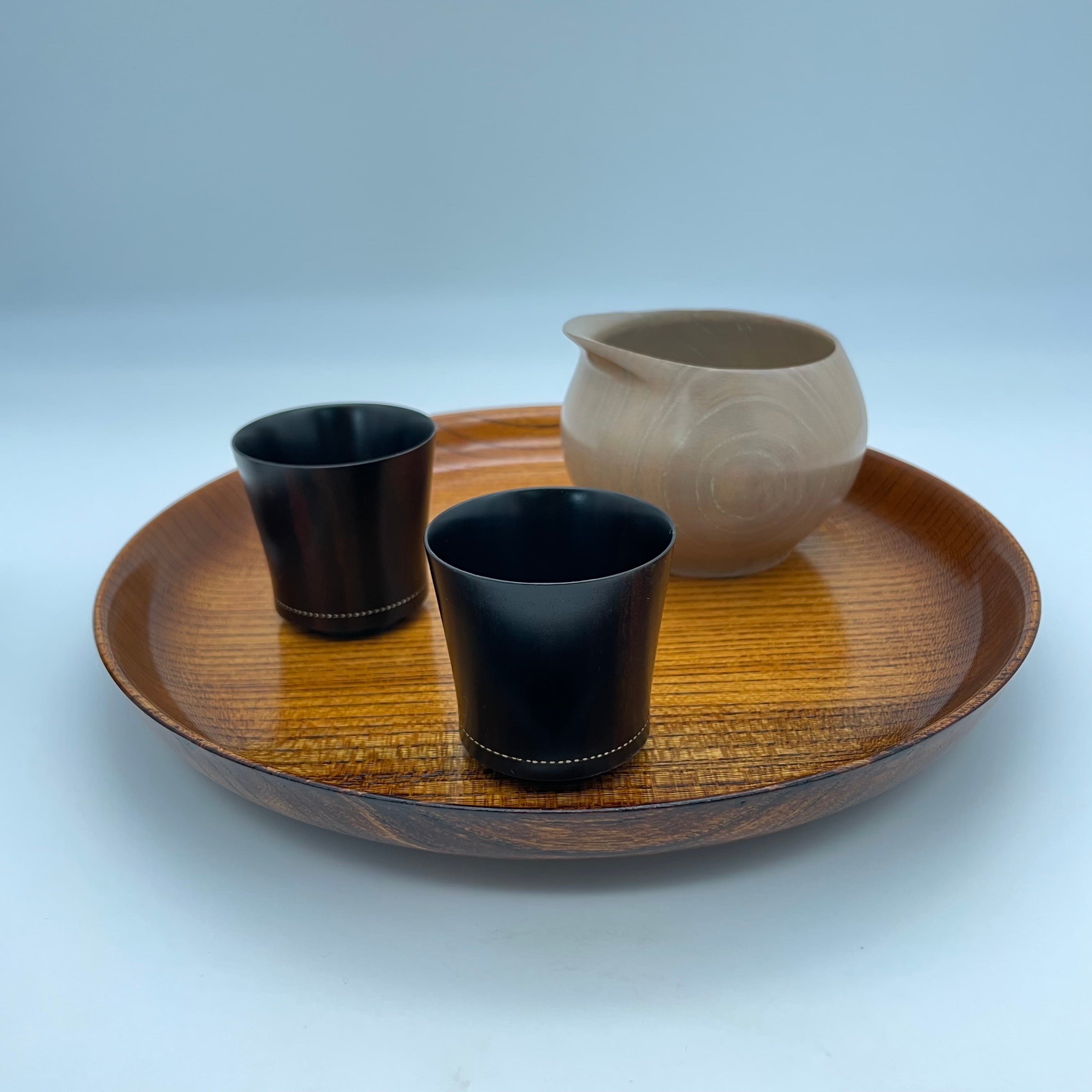黒柿造銀線象嵌酒器 -Silver inlay Sake cup 02- | 木漆芸家 太田志保