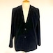 Sucker Corduroy No Collar Jacket Black