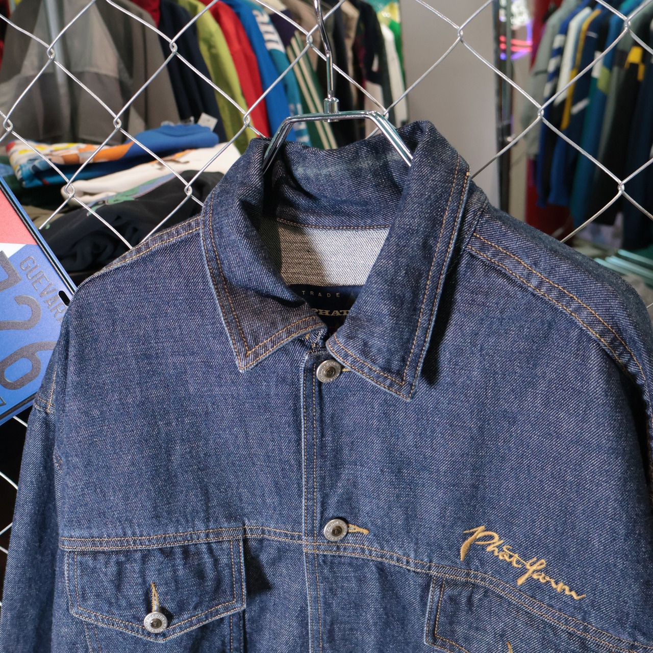 PHAT FARM デニムジャケット 濃紺 XL ファットファーム