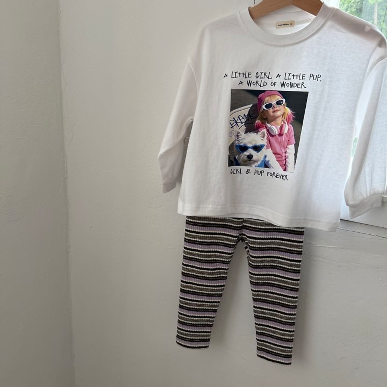 韓国子供服 / 26Autumn / 〖取寄〗Nightbebe / リトルガール長袖Tシャツ / キッズ服 * XS~XL*