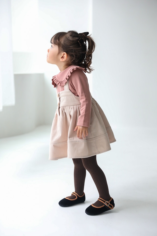 フロント釦コーデュロイスカート<Ivory>