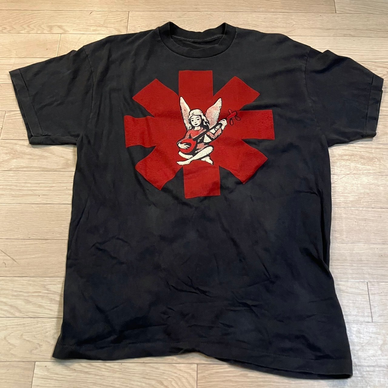 Oasis 90s ヴィンテージ バンドTシャツ 赤ロゴ USA製 L Oasis オアシス バンドTシャツ/バンT/USED/古着 | PAY ID