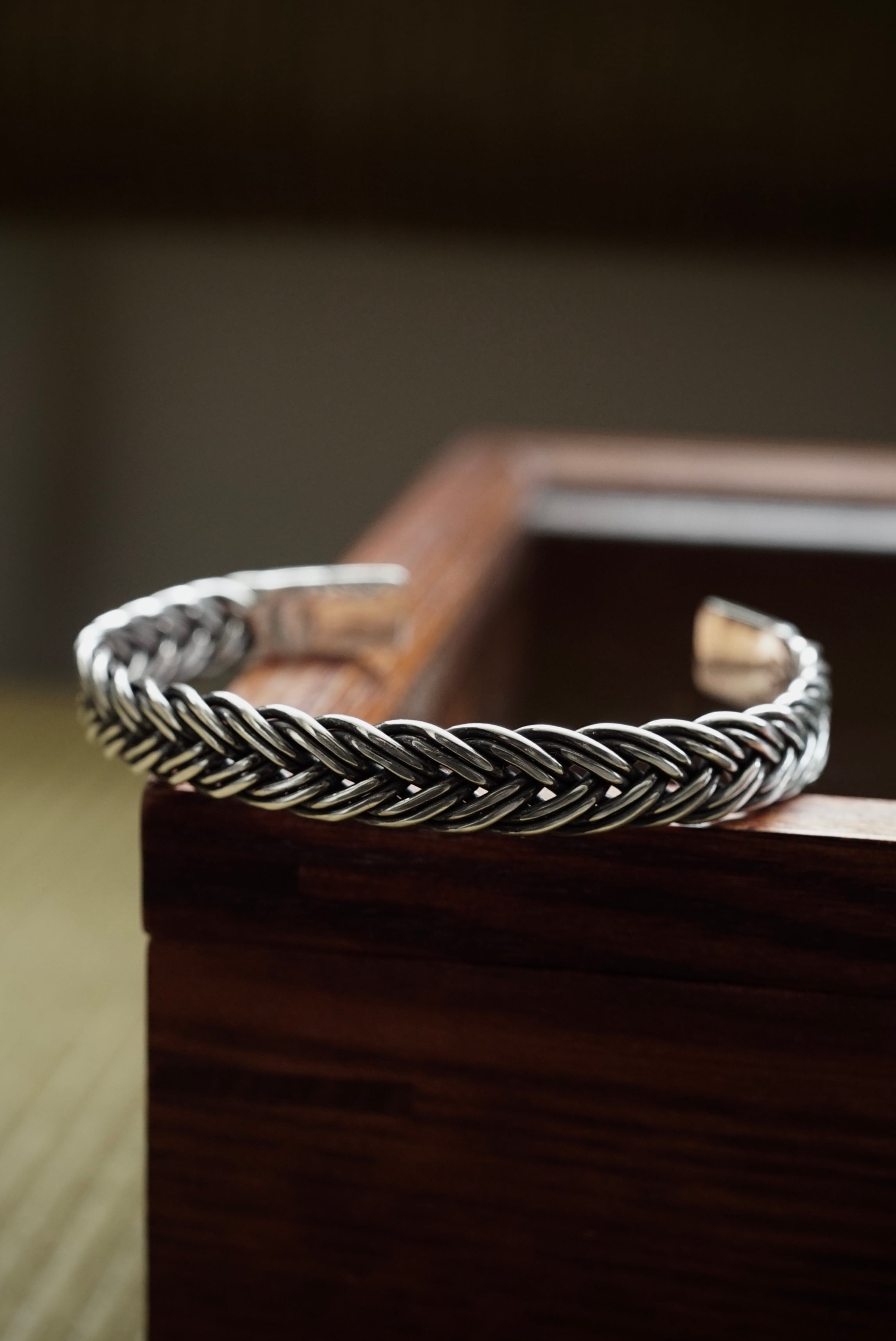 GDC/Rolling Stone Bangle/Silver/バングル/ブレス 受注生産】Hand Made Silver / Braid Bangle | C O L I N A