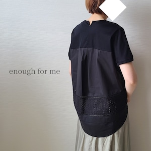 【enough for me】バックレース切替T(24121)