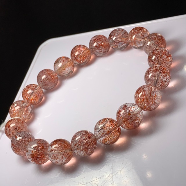 燃える炎の様なレッドレピドクロサイトインクォーツブレスレット