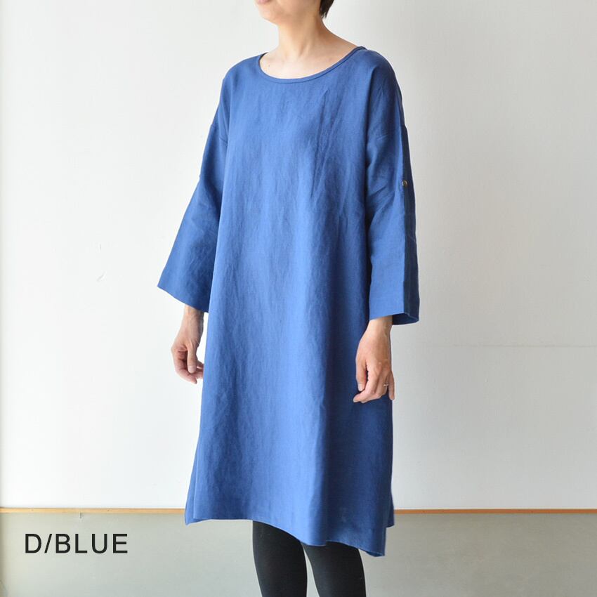 SWARM(スワーム)リネンAラインワンピース(NS-44022)全4色