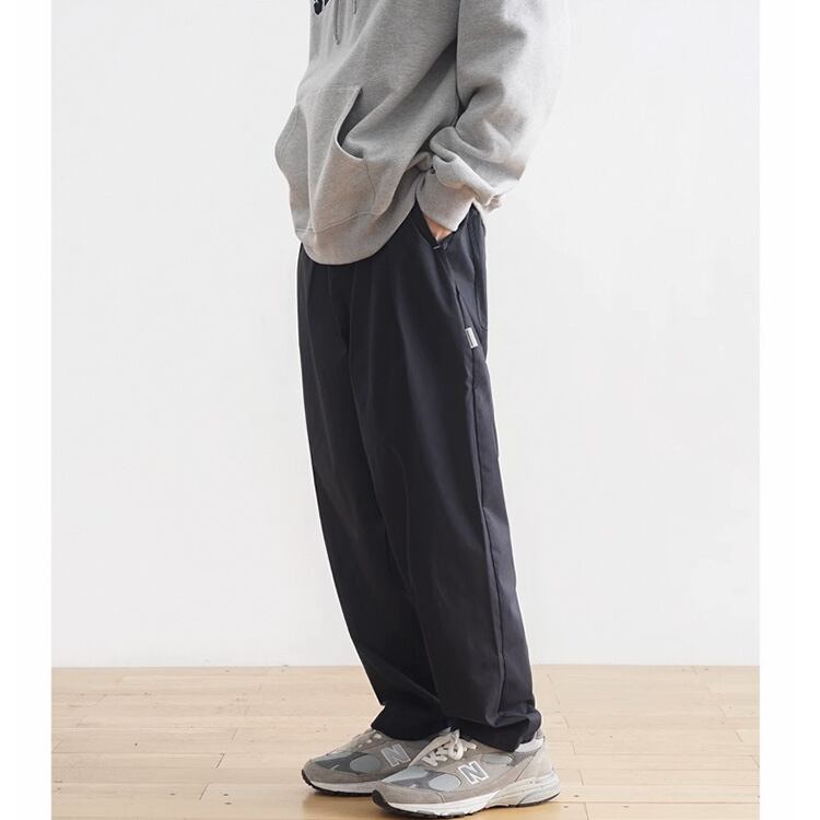 ★PLAIN RETRO CASUAL WIDE LEG PANTS　　　A0726