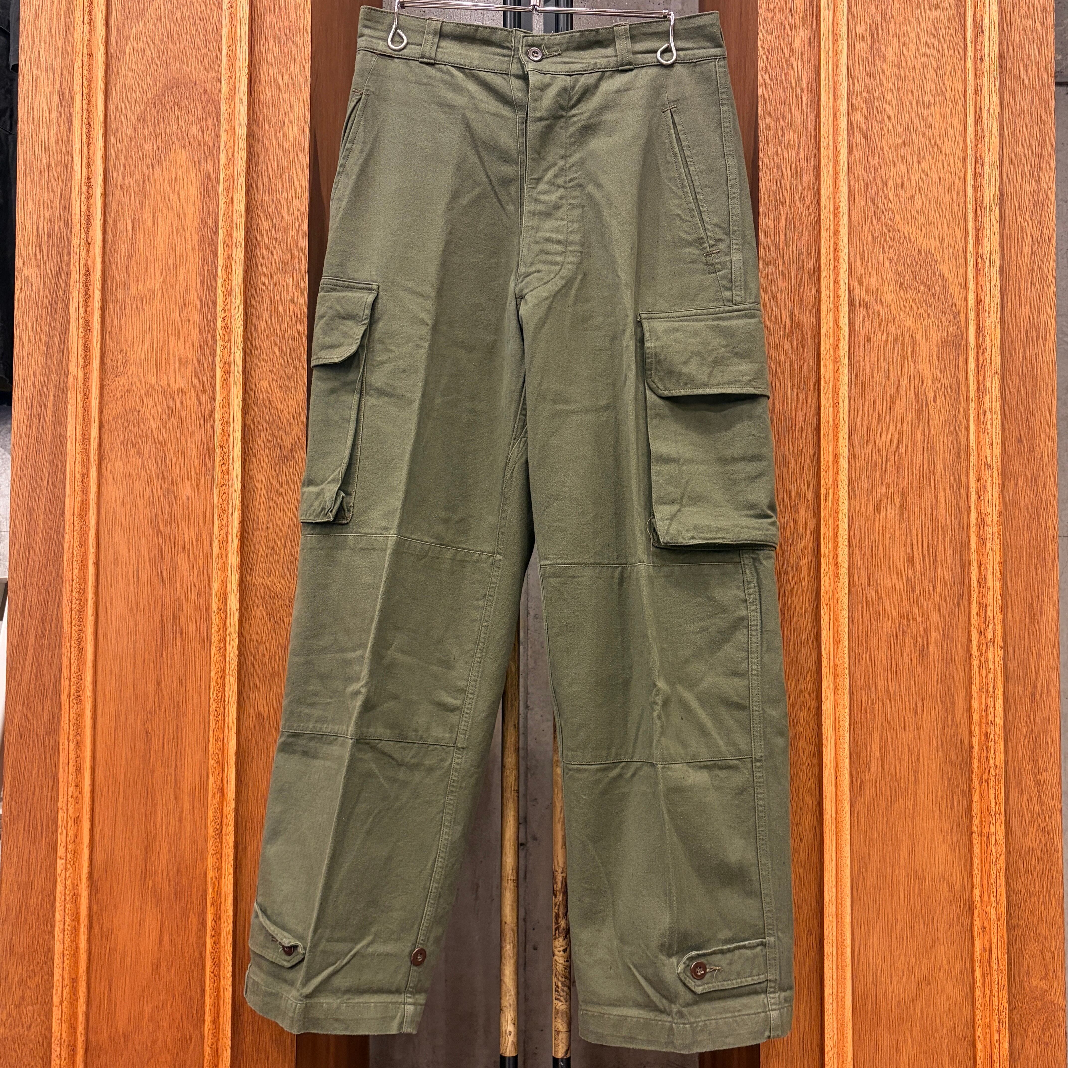 1960s FRENCH ARMY M-47 CARGO PANT HBT 21 SIZE | safarionline