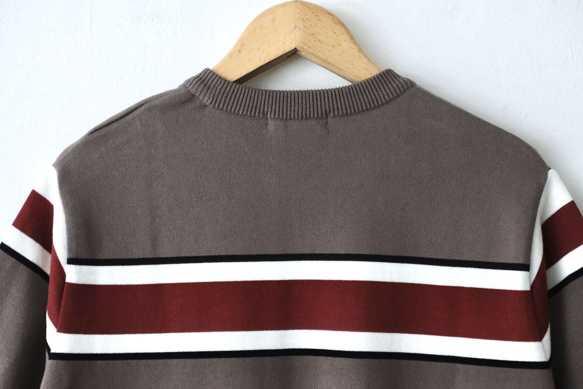FUJITO(フジト) Border Knit T-Shirt | サウスオレンジ｜メンズ