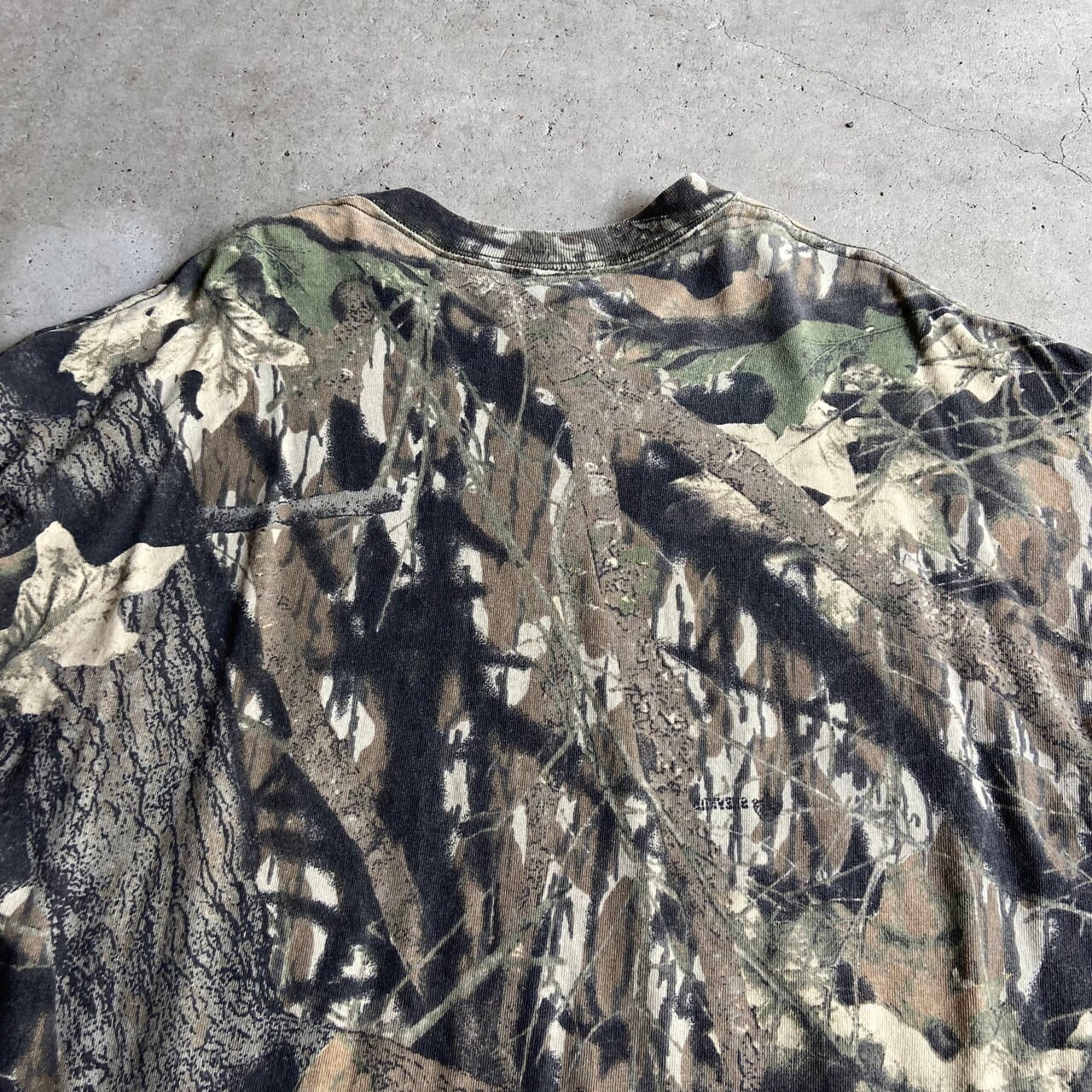 90年代〜 USA製 MOSSY OAK リアルツリーカモ 総柄 ワンポイント ...