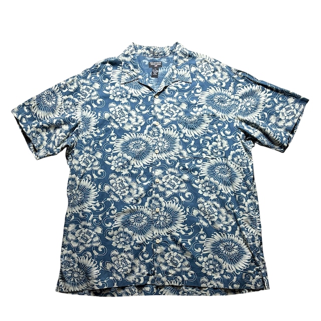 POLO JEANS Japanese flower pattern open collar shirt