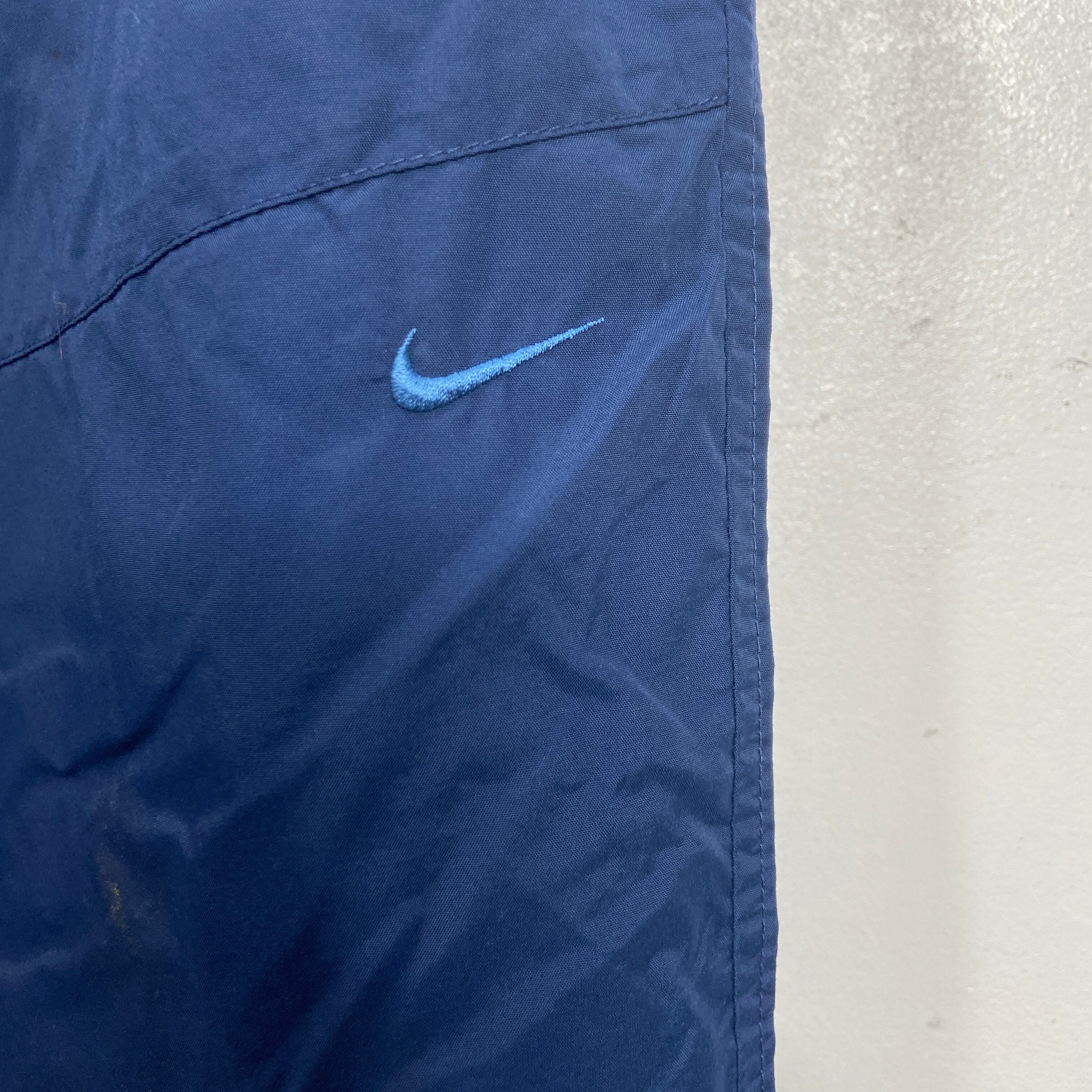 00s NIKE ナイロンテックパンツ ワイドシルエット サイドライン L | 古着屋 Uan powered by BASE