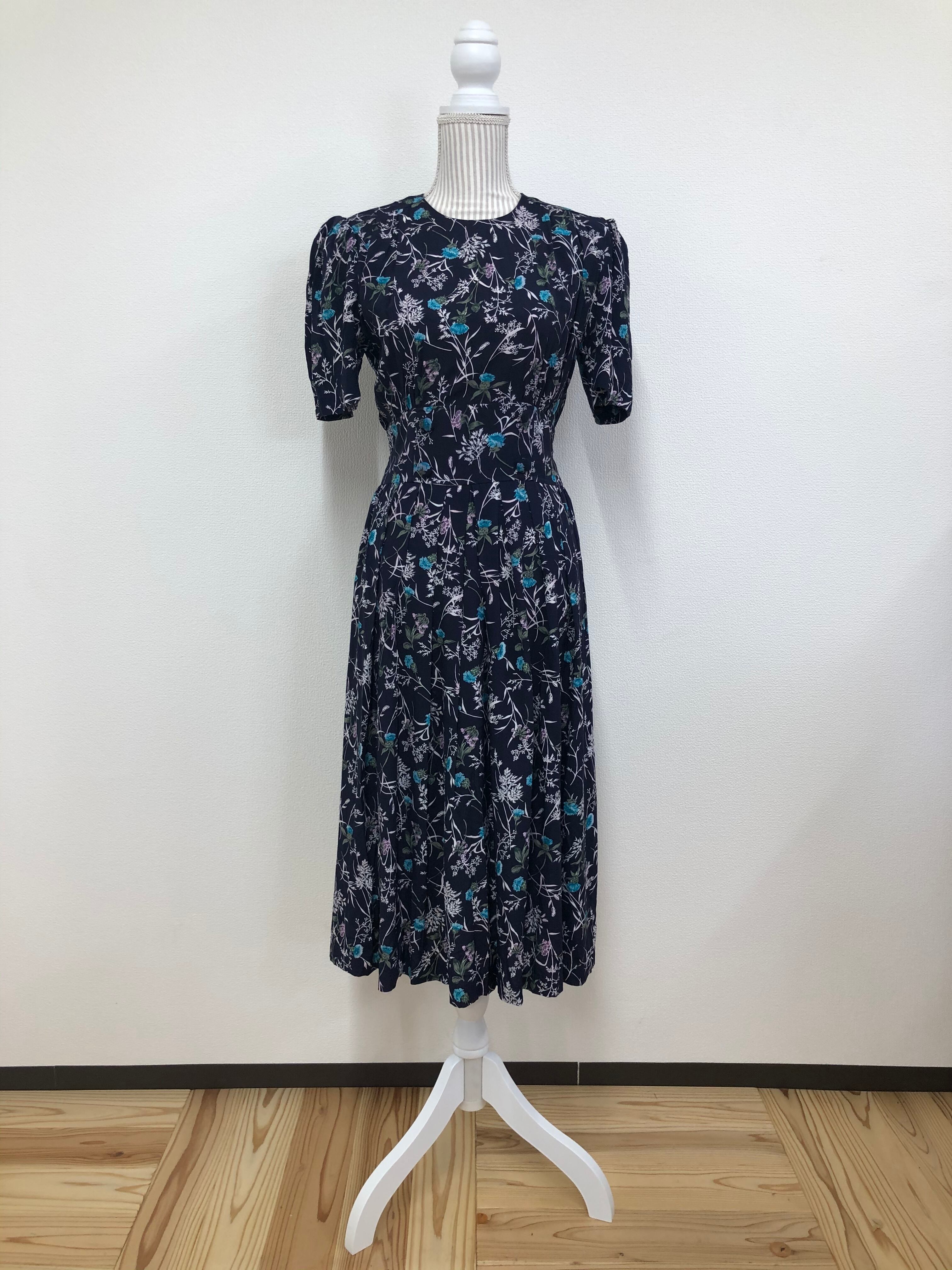 【Karin Stevens】vegetation print puff sleeve dress
