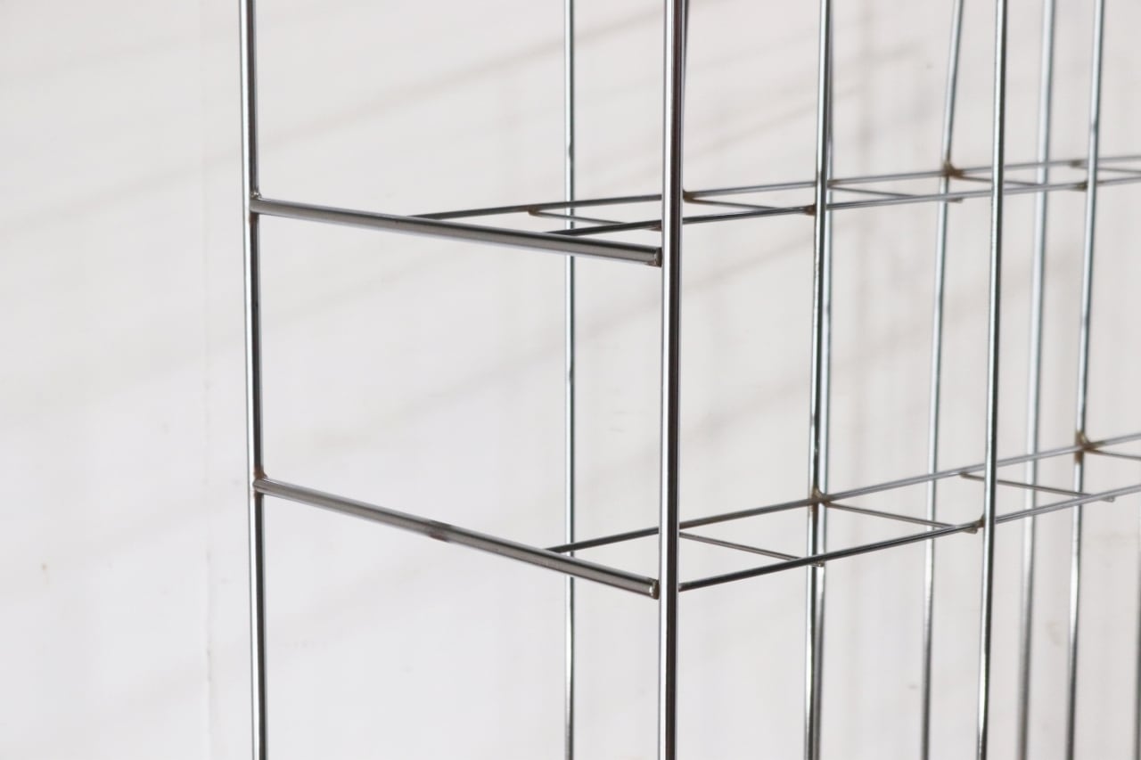 ヴィンテージ ワイヤーラック キャスターワゴン ネットシェルフ