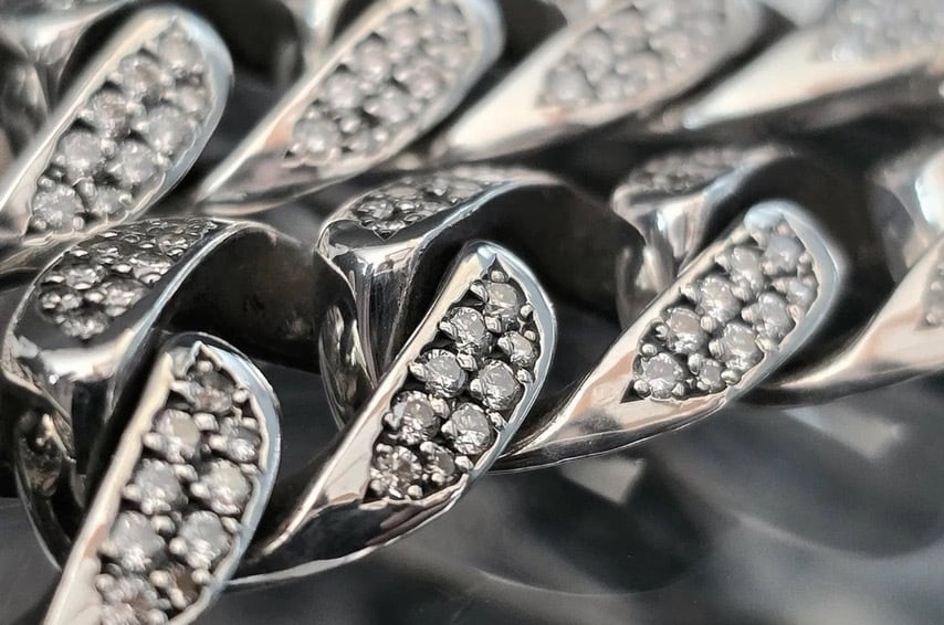 CHROME HEARTS クロムハーツ ダガークラシック フルダイヤ ID